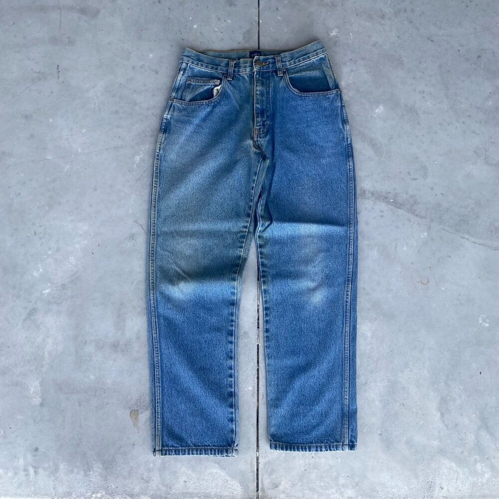 Vintage Y2K Faded Denim Jeans Relaxed Straight Fit Pants